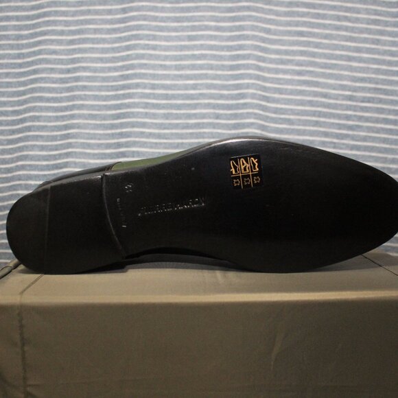 Pierre Hardy Black Calf and Olive Cordovan Leather Oxfords main image 6